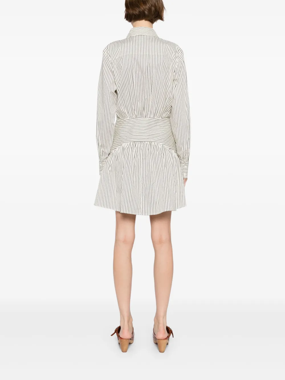 Staud Rocco Mini Dress In Gray