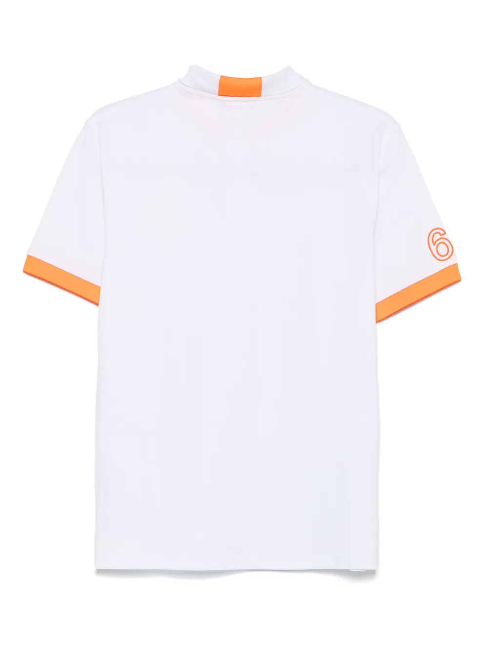 Sun 68 Poloshirt met geborduurd logo - Wit
