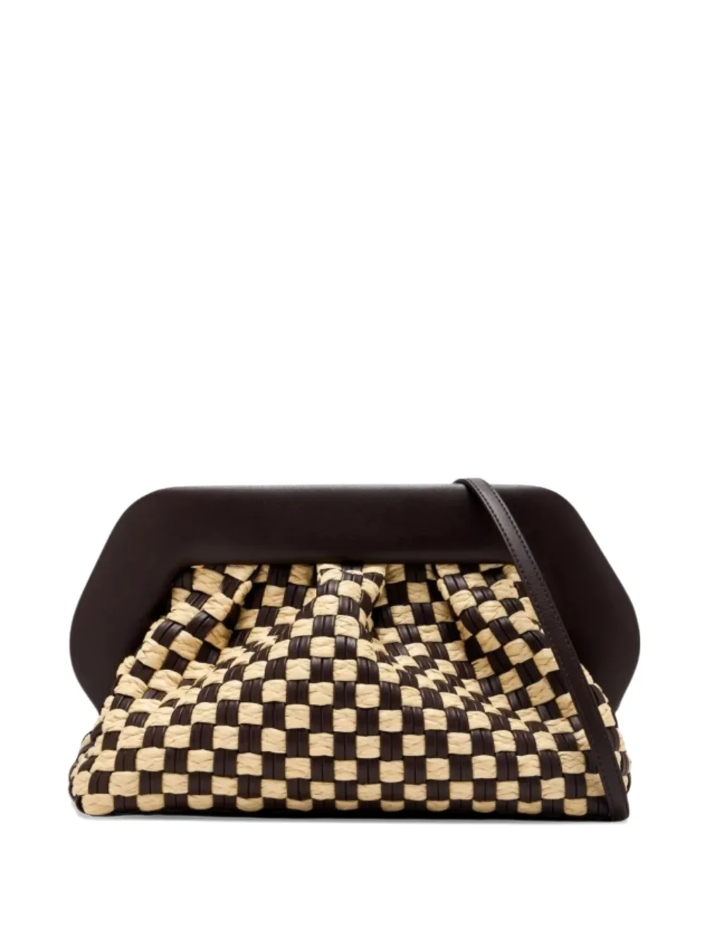 Themoirè Tia woven cross body bag - Nero