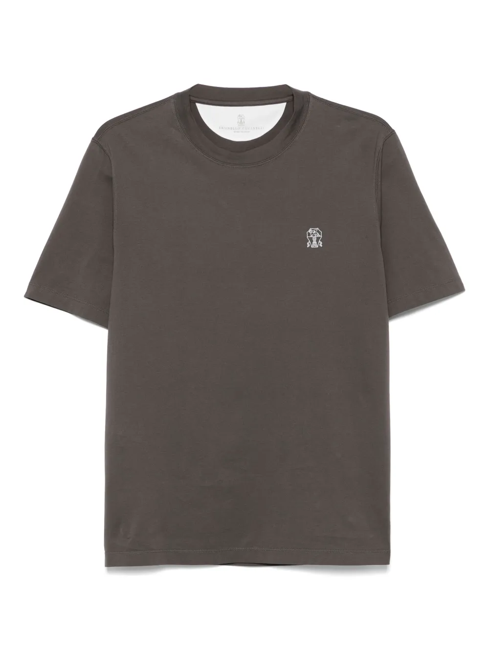 Brunello Cucinelli playera con logo estampado | gris | Image 1