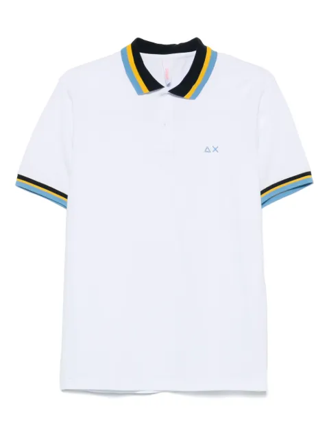 Sun 68 piqué-weave polo shirt 