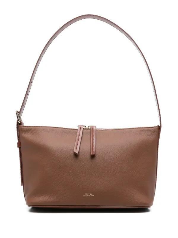 A.P.C. レザーショルダーバッグ | ブラウン | FARFETCH JP