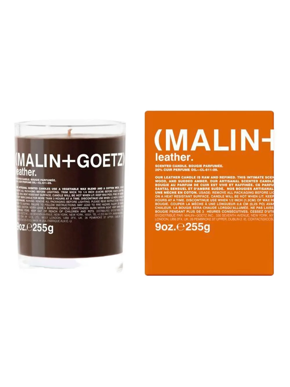 MALIN+GOETZ leather candle | Brown | Image 1