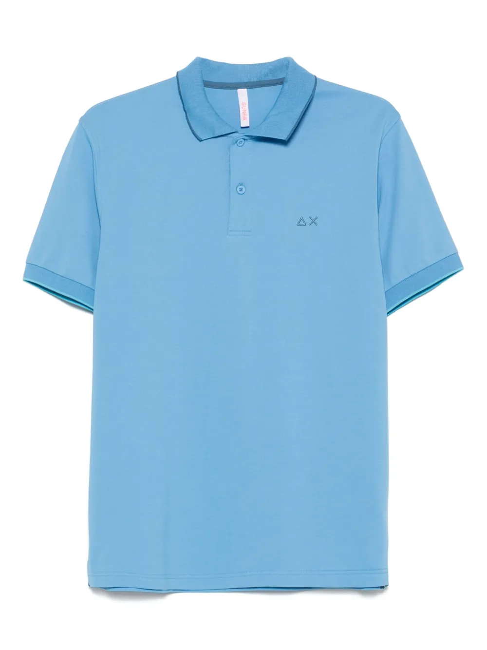 Sun 68 contrast-trim polo shirt | Blue | Image 1