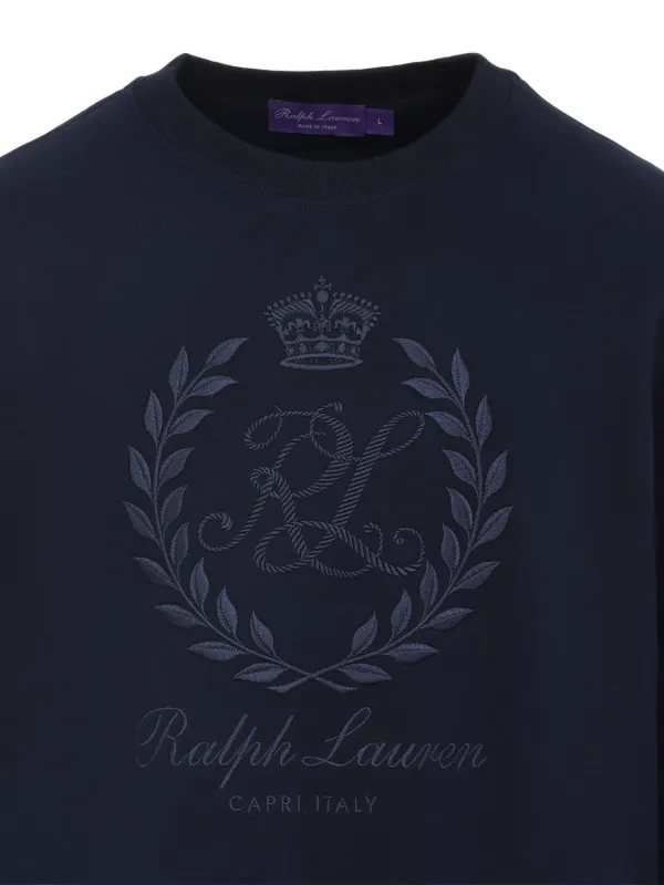 Ralph Lauren Purple Label embroidered-logo Sweatshirt | Blue