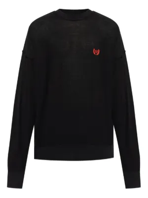 フェンディ　モノグラムセーター 美品 FENDI モノグラム セーター | ブラック | FARFETCH JP