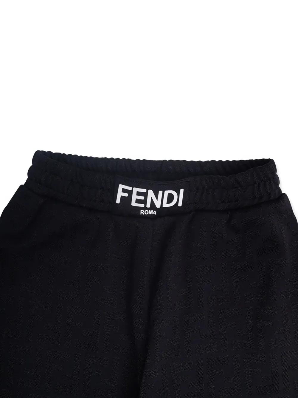 Fendi Kids Trainingsbroek met elastische taille Zwart