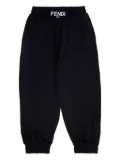Fendi Kids elasticated-waist track pants - Black