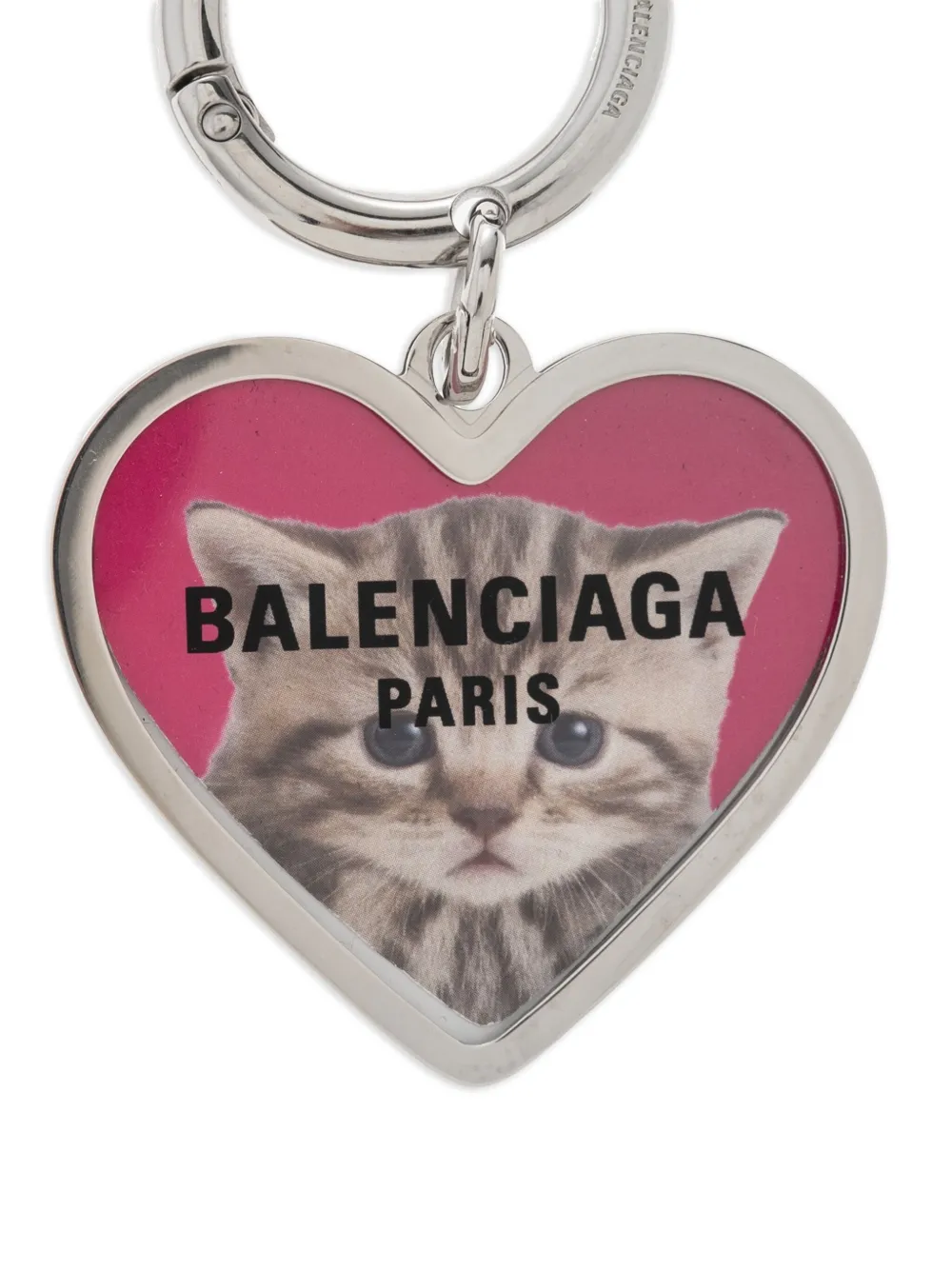 Balenciaga Sleutelhanger met bedel Zilver