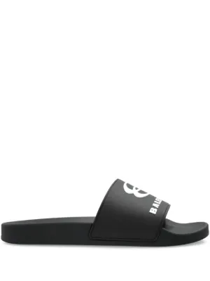 Balenciaga BB ロゴ サンダル | ブラック | FARFETCH JP