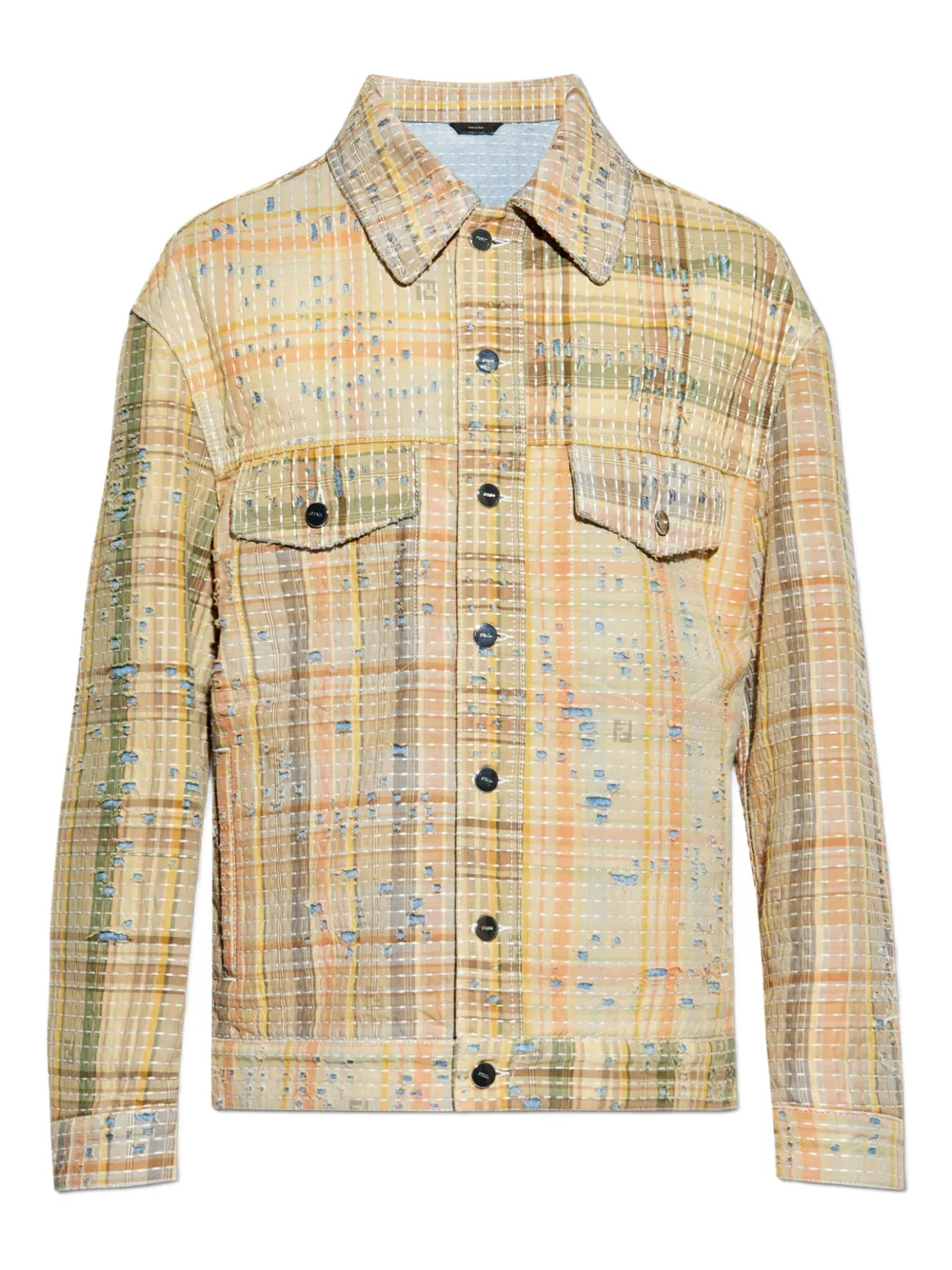 FENDI cotton denim jacket Oranje