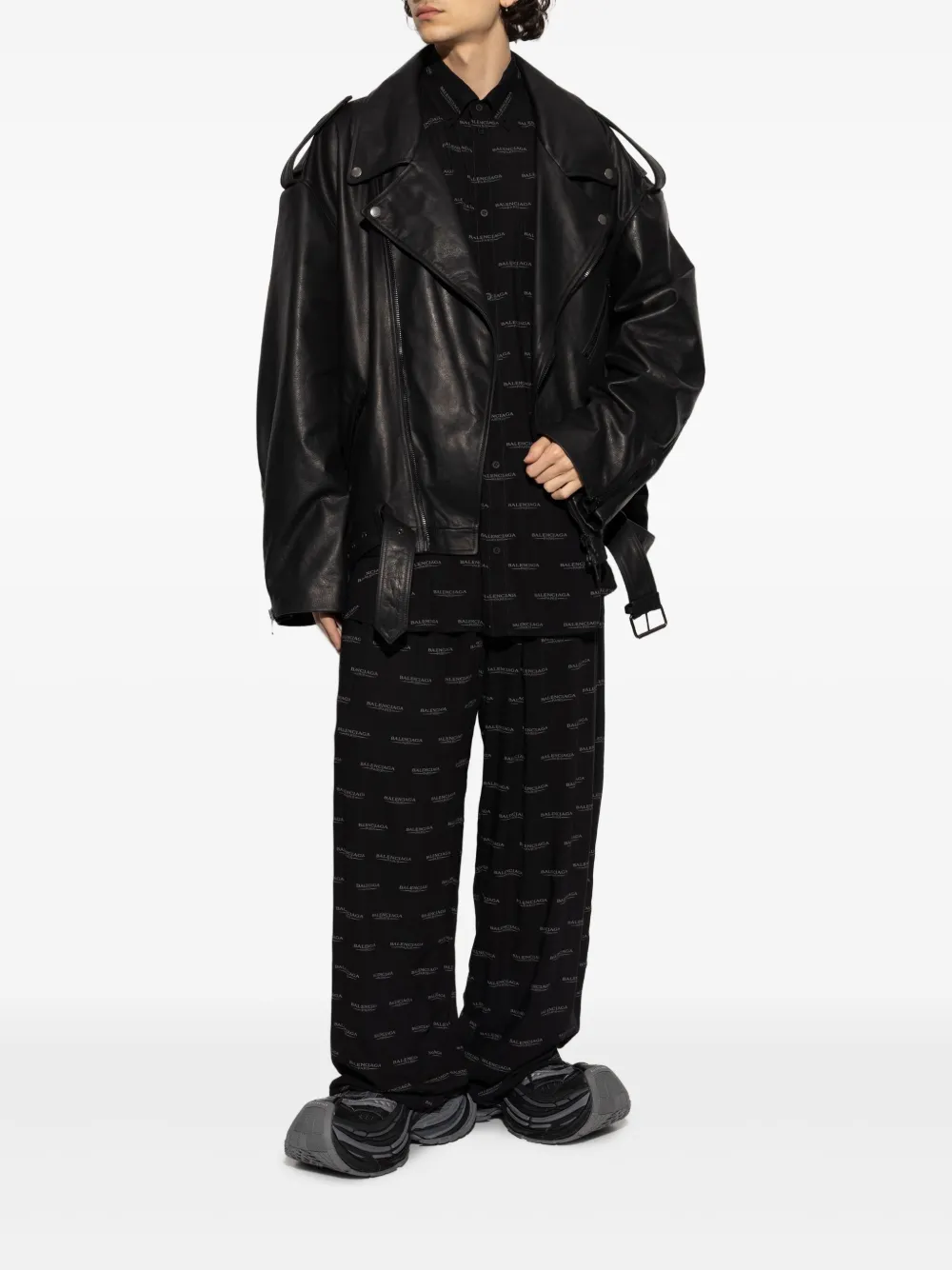 Balenciaga Monogram Loose Fitting Trousers