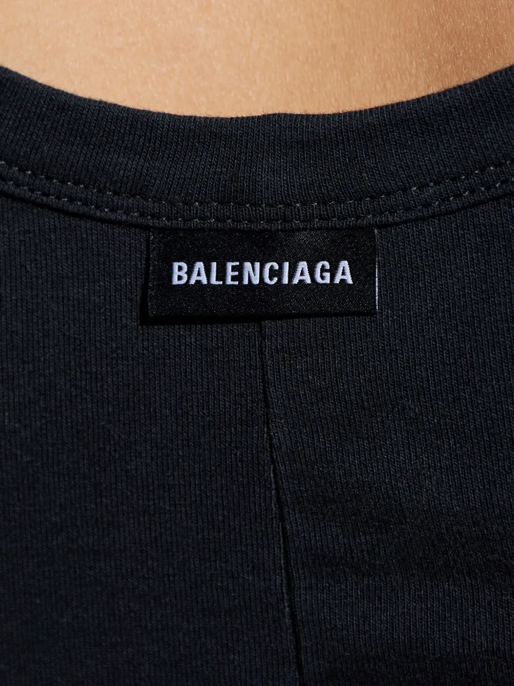 Balenciaga Jurk met logopatch Zwart