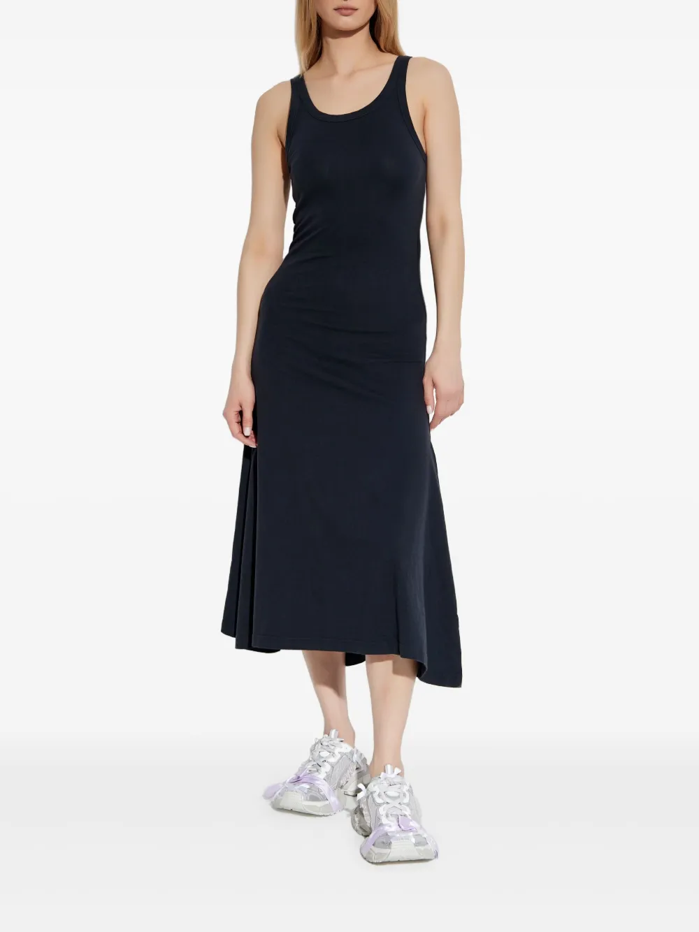 Balenciaga Jurk met logopatch Zwart