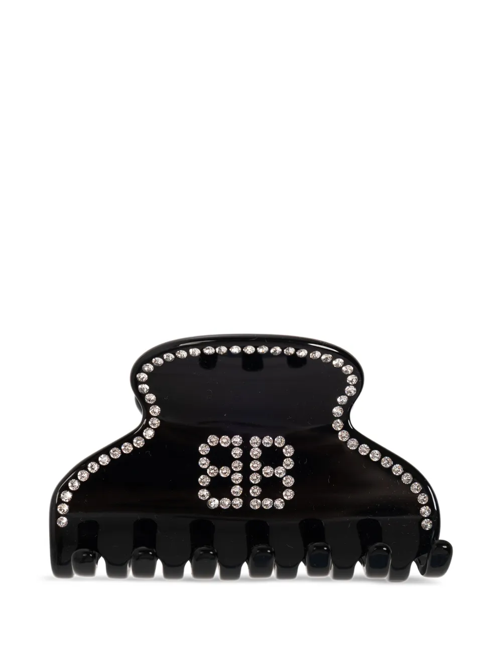 Balenciaga Haarspange mit Monogramm - Schwarz