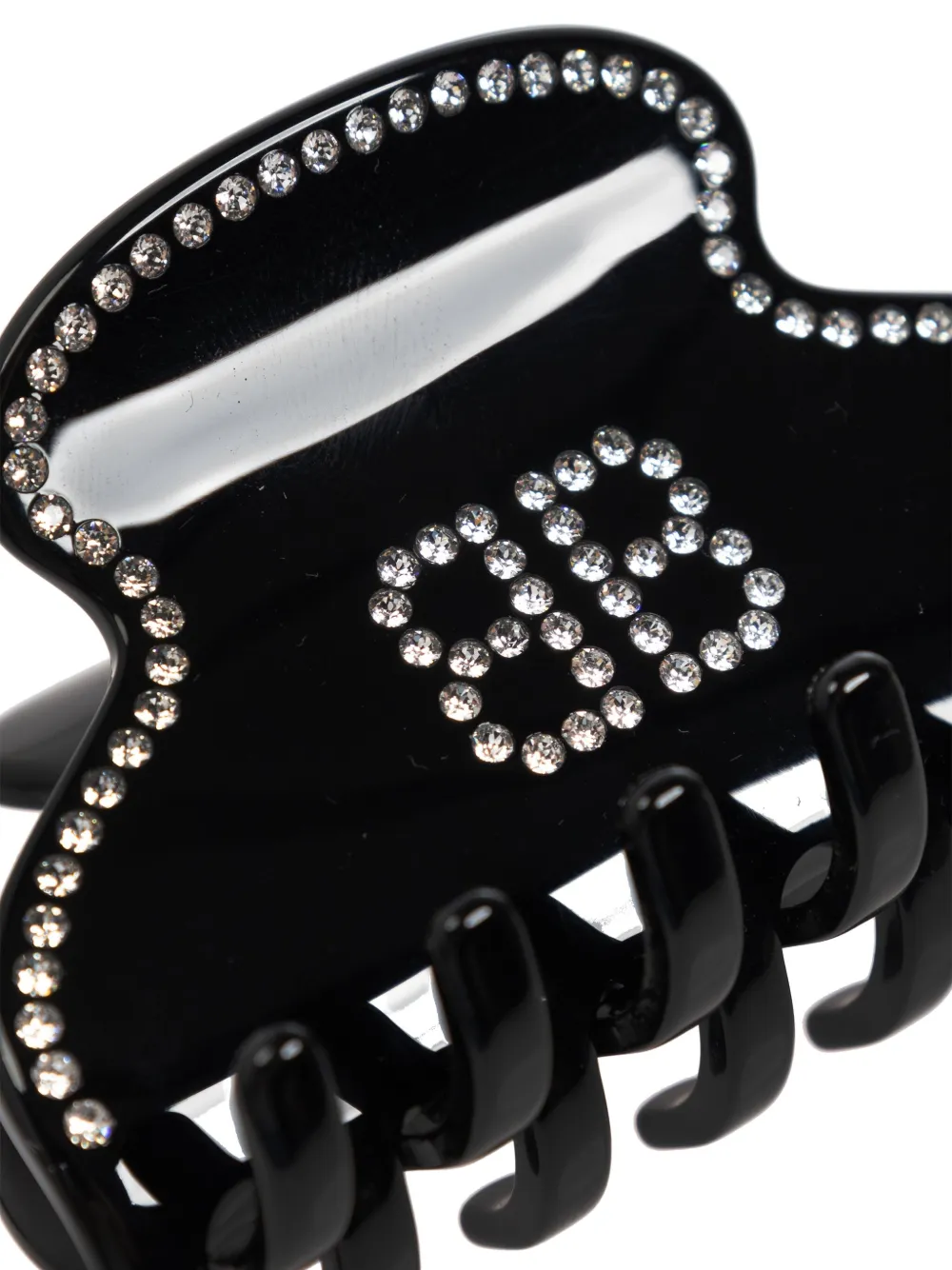 Balenciaga Haarspeld verfraaid met monogram Zwart