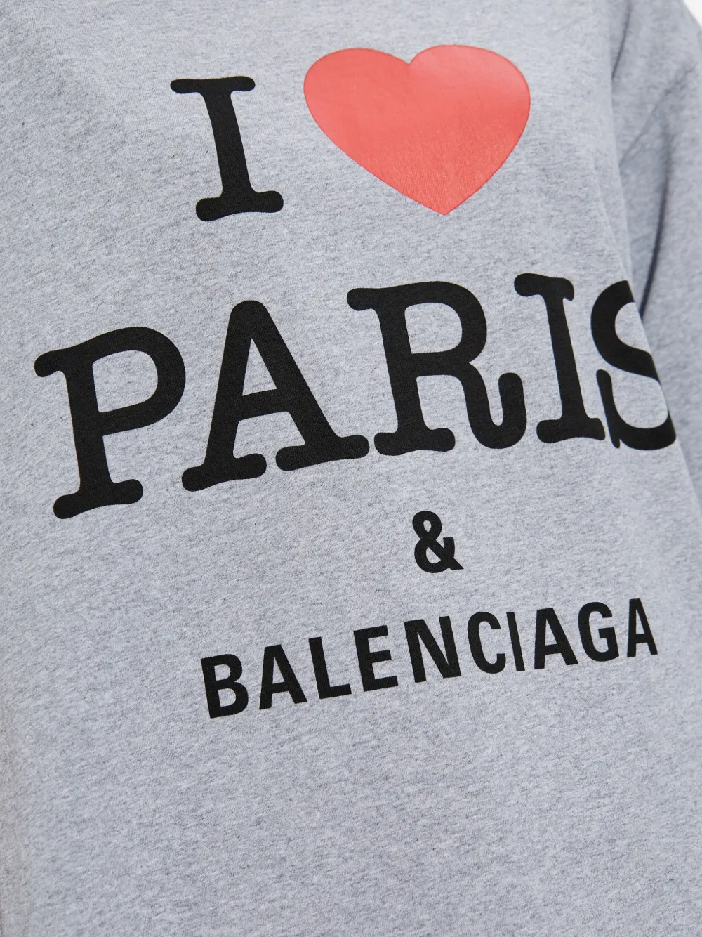 Balenciaga T-shirt met print Grijs
