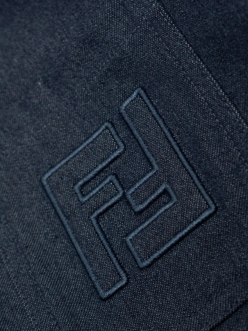 Fendi Kids Button-up shirtjack Blauw