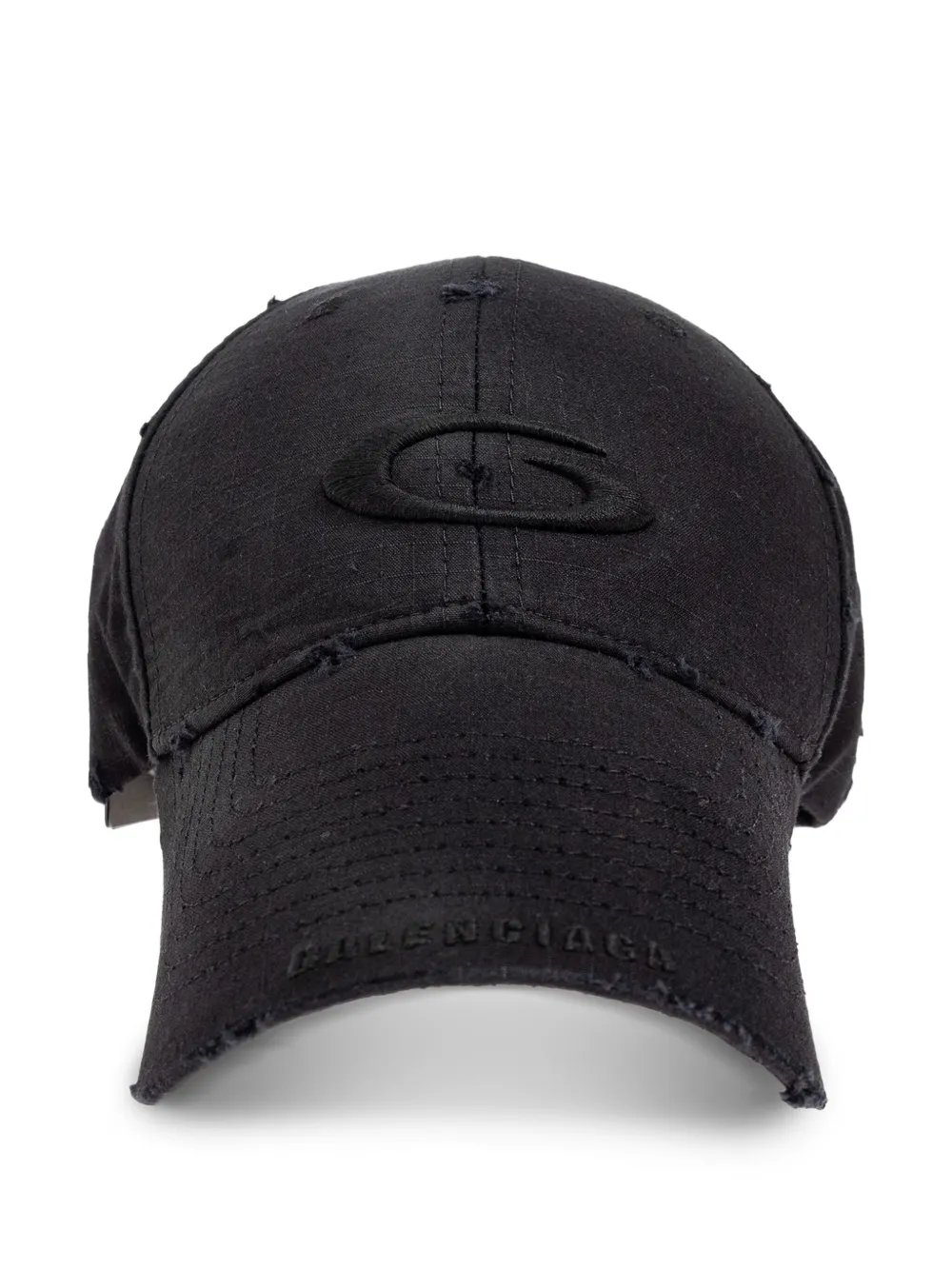 Balenciaga Pet met gerafelde afwerking Zwart