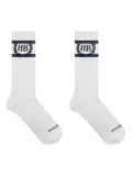 Balenciaga logo socks - White