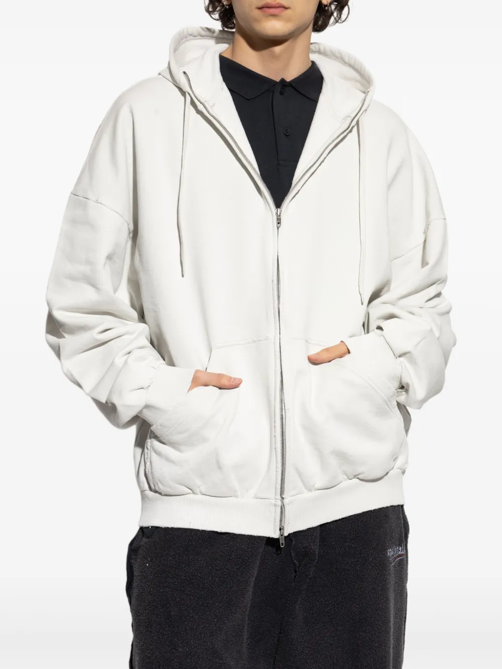 Balenciaga Hoodie met rits Wit