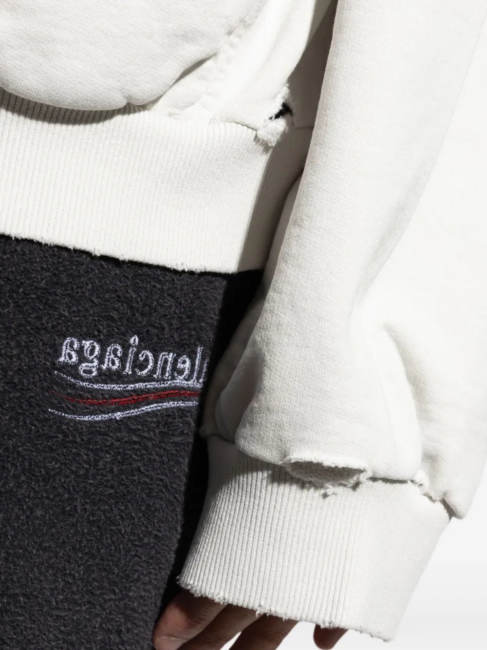 Balenciaga Hoodie met rits Wit
