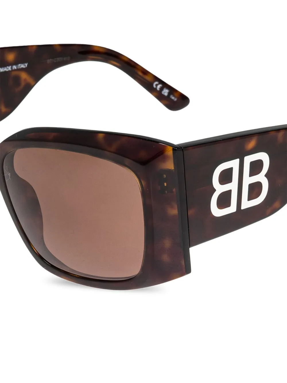 Balenciaga Eyewear Zonnebril met oversized montuur Bruin