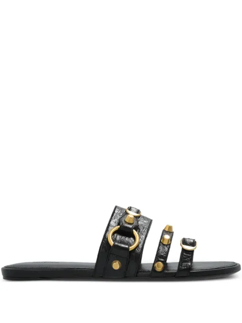 Balenciaga leather slides