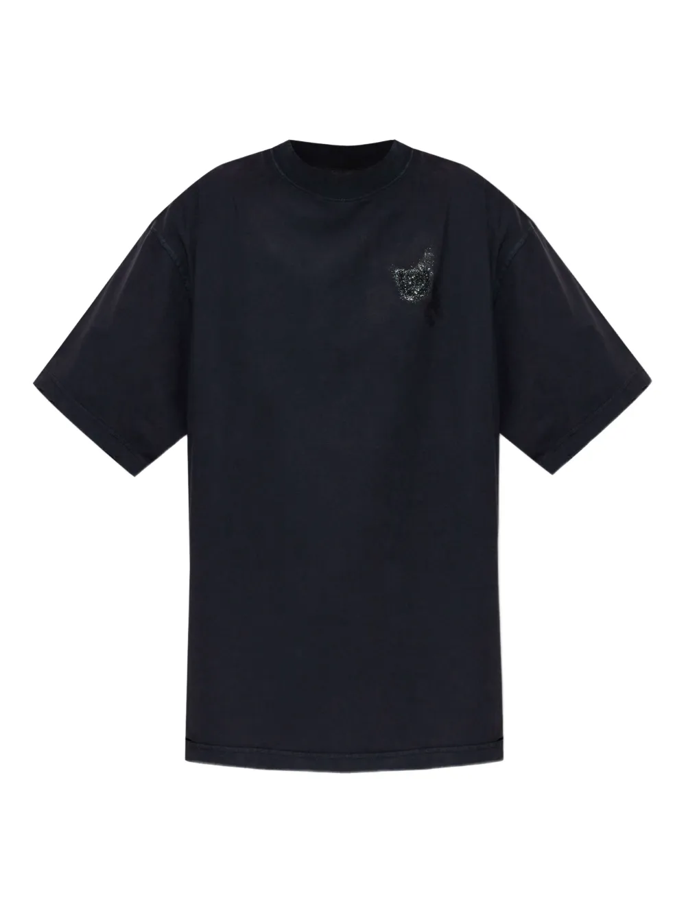 Balenciaga T-shirt verfraaid met logo Zwart