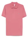Sun 68 logo-embroidered polo shirt - Pink