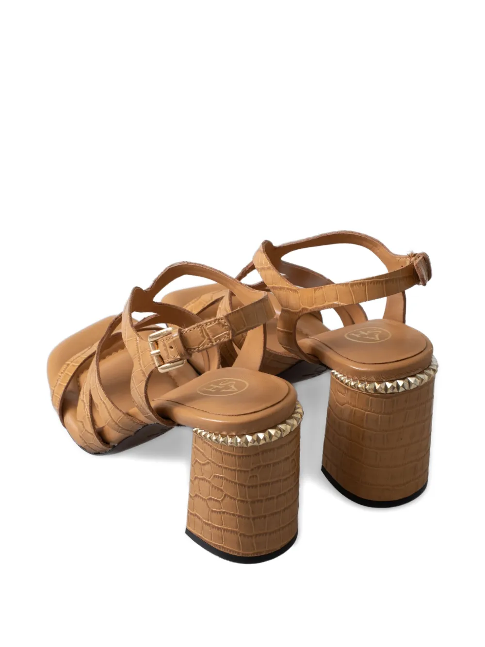 Ash 85mm leather sandals Brown