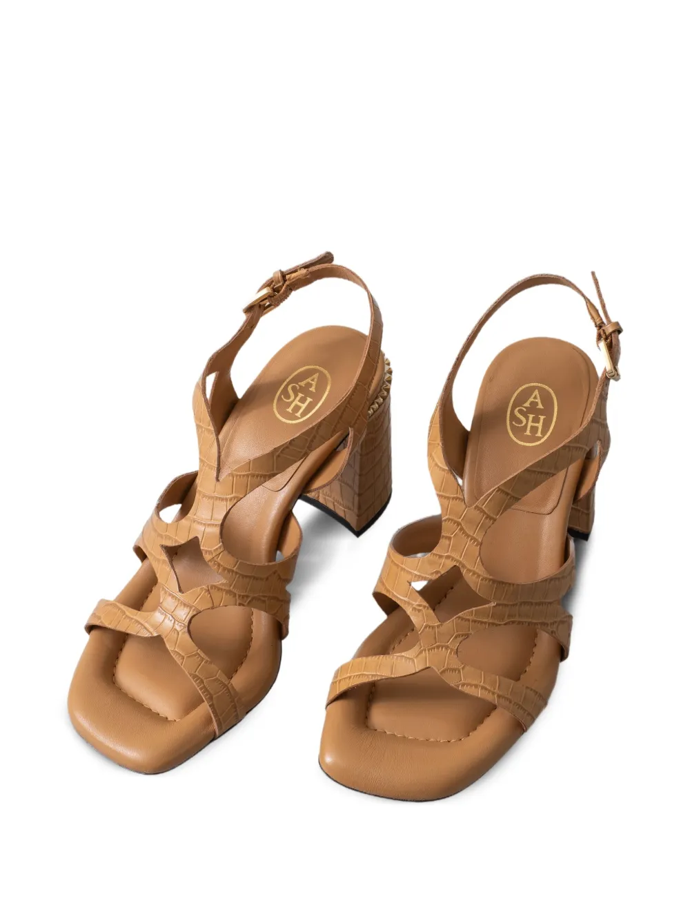 Ash 85mm leather sandals Brown