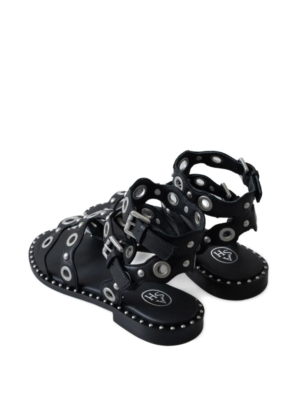 Ash leather sandals Black