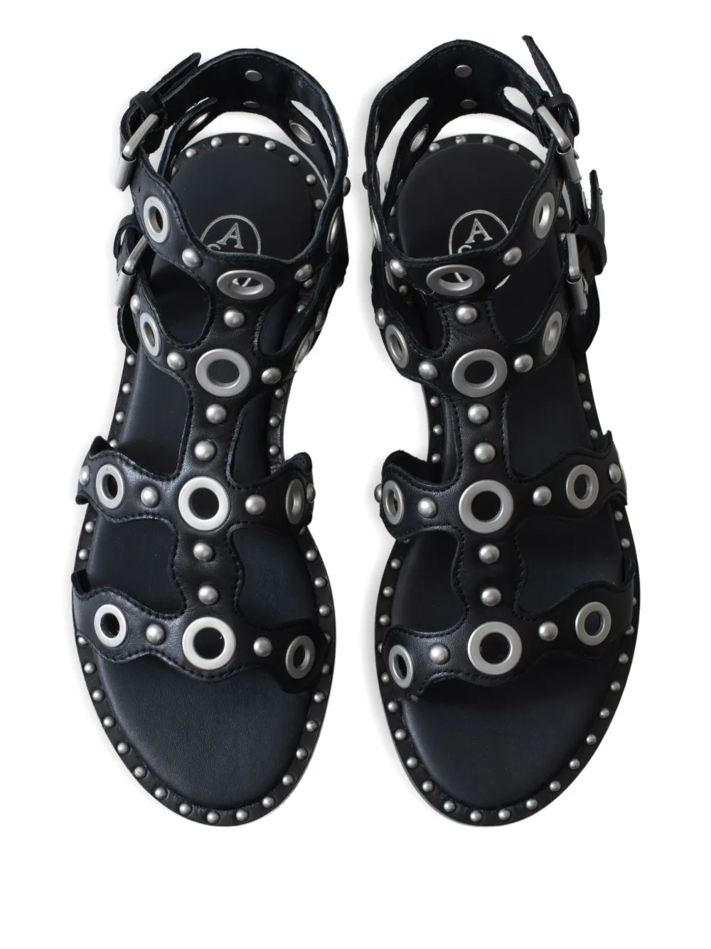 Ash leather sandals Black