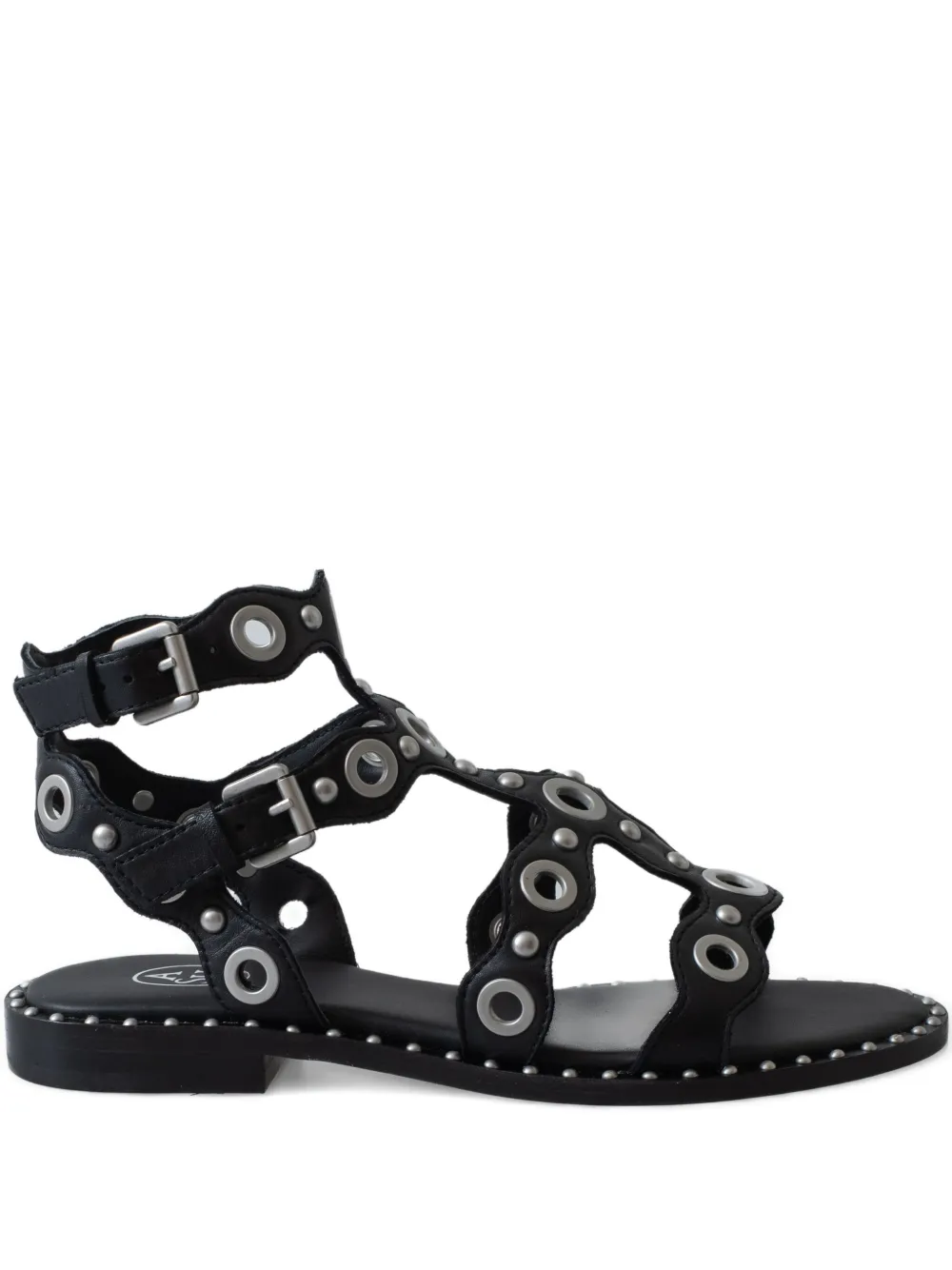 Ash leather sandals Black