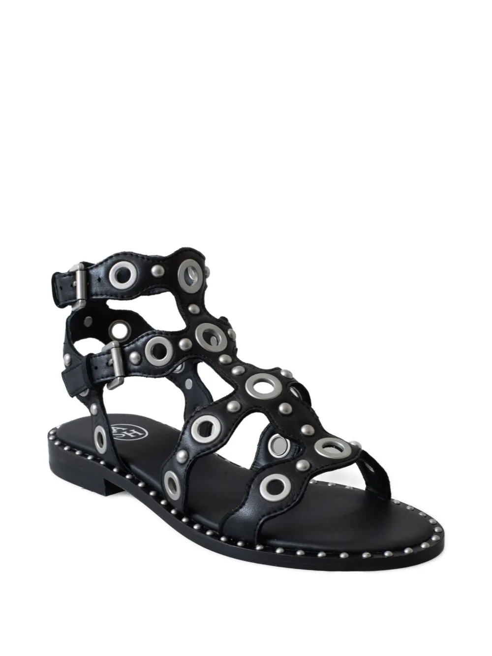 Ash leather sandals Black
