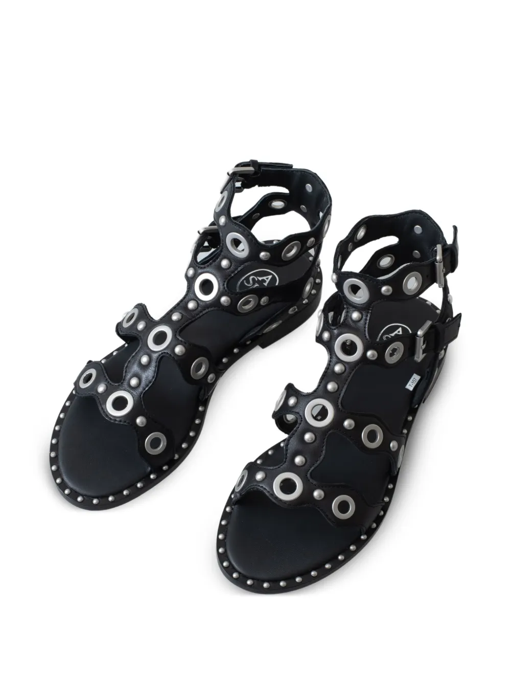 Ash leather sandals Black