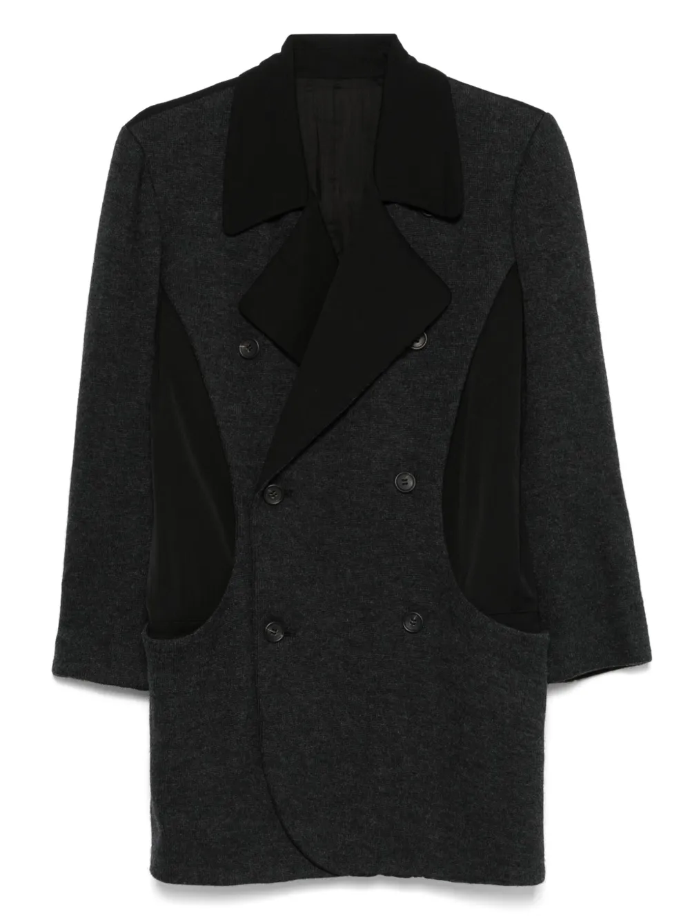 Yohji Yamamoto Pre-Owned 1990s panelled coat | Black | Image 1