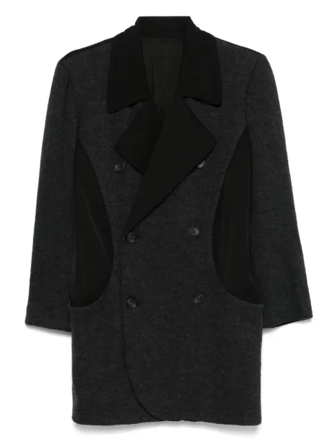 Yohji Yamamoto Pre-Owned abrigo con paneles 1990