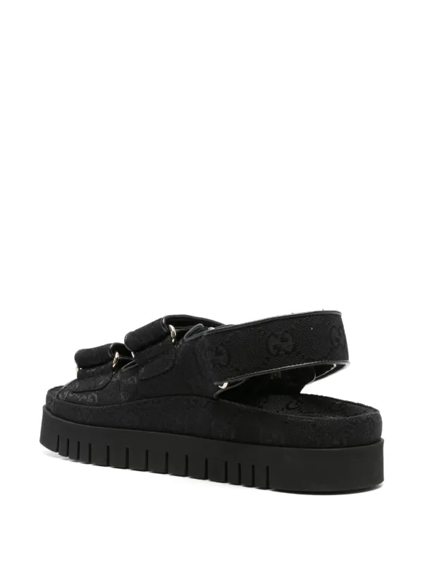 Gucci Double G Sandals | Black | FARFETCH
