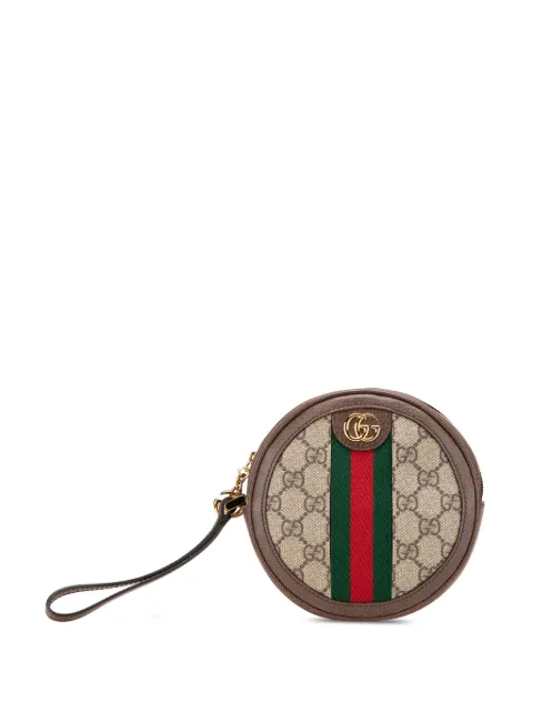 Gucci Pre-Owned 2016-2024 GG Supreme Ophidia Round clutch bag