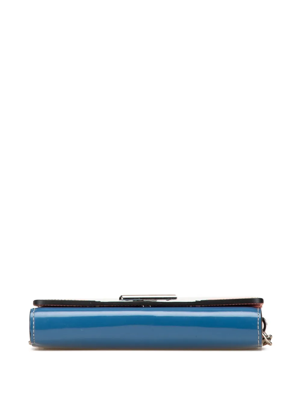 Pre-owned Louis Vuitton 2015 Epi Aqua Twist Wallet On Chain Crossbody Bag In Blue