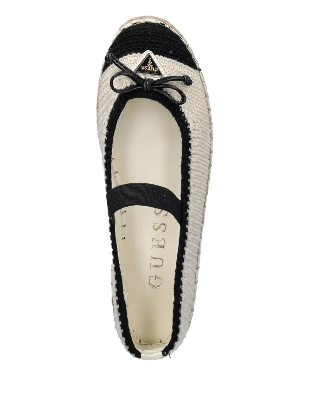 GUESS USA Joneal braided flat espadrilles White