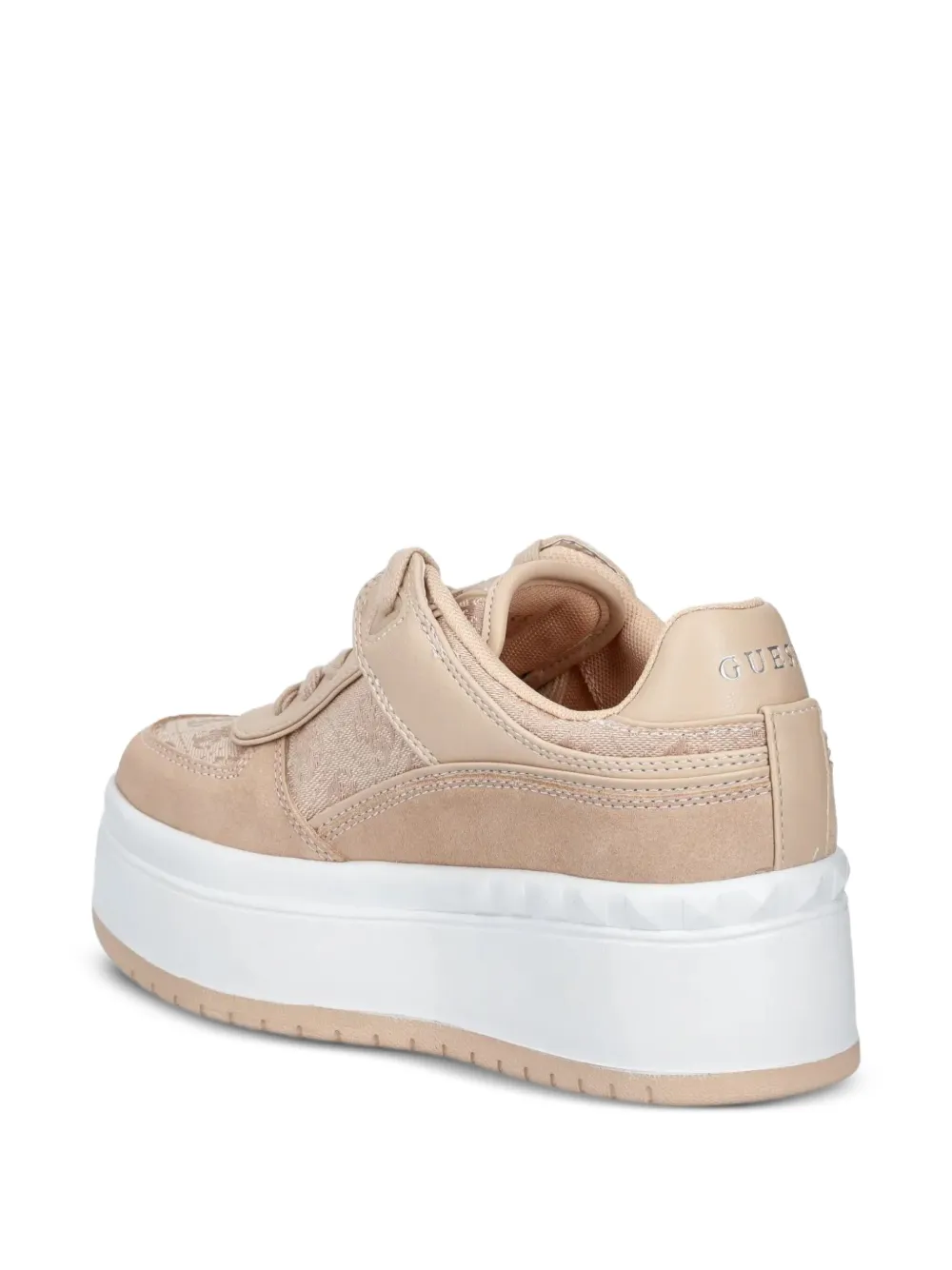 GUESS USA Sneakers met plateauzool Beige