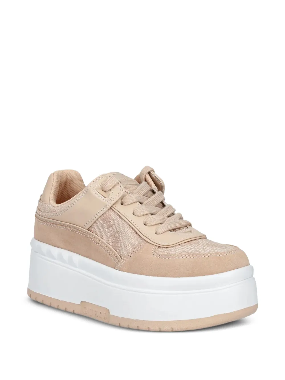 GUESS USA Sneakers met plateauzool - Beige