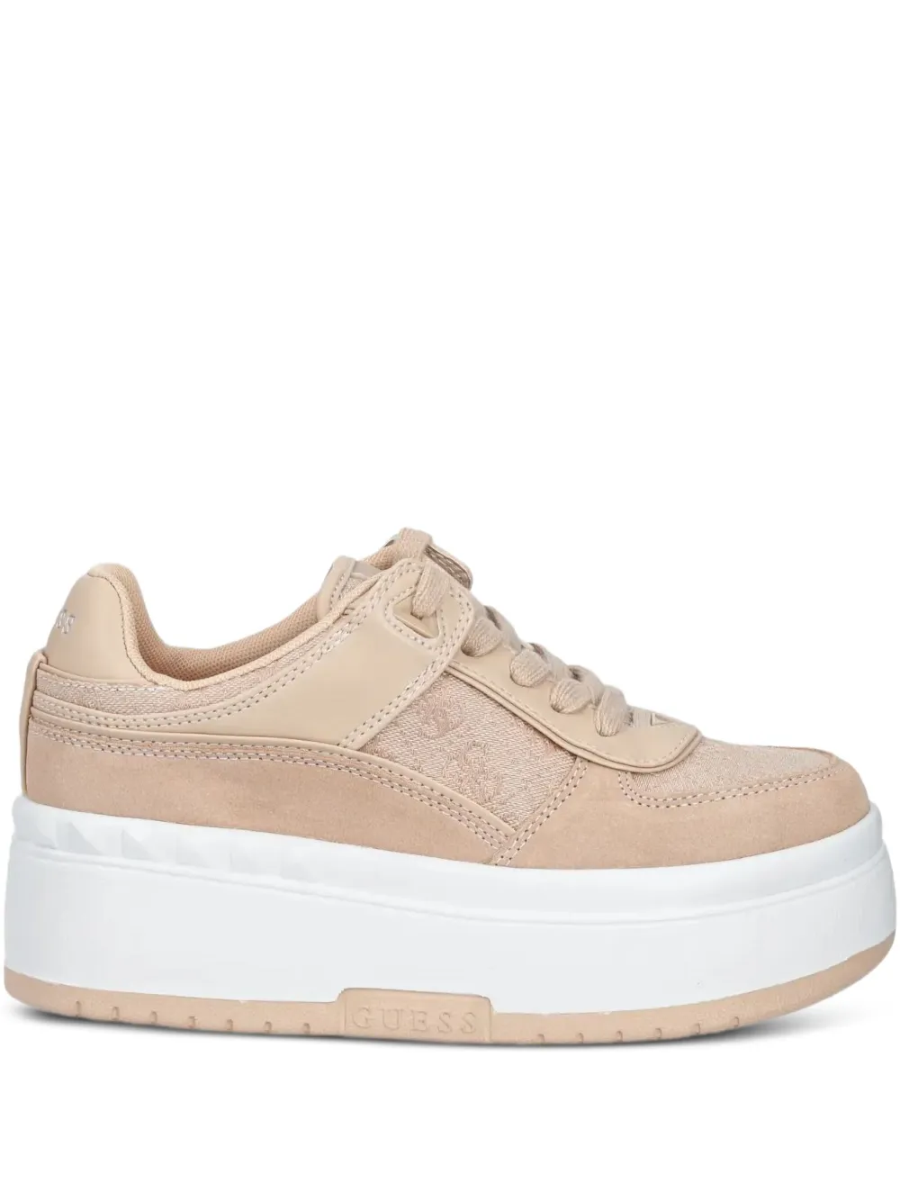GUESS USA 60mm Ridgee platform lace-up sneakers Neutrals