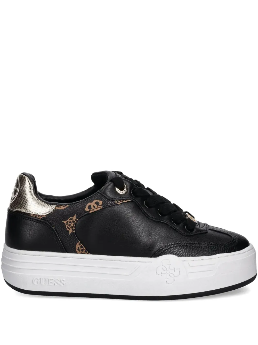 GUESS USA Sneakers met plateauzool en logo Zwart