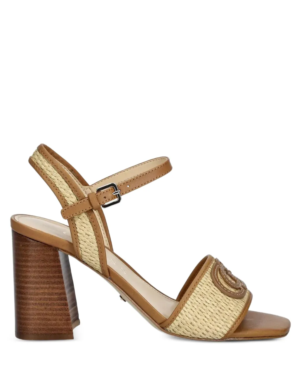 GUESS USA 85mm Ganika woven-strap sandals Neutrals