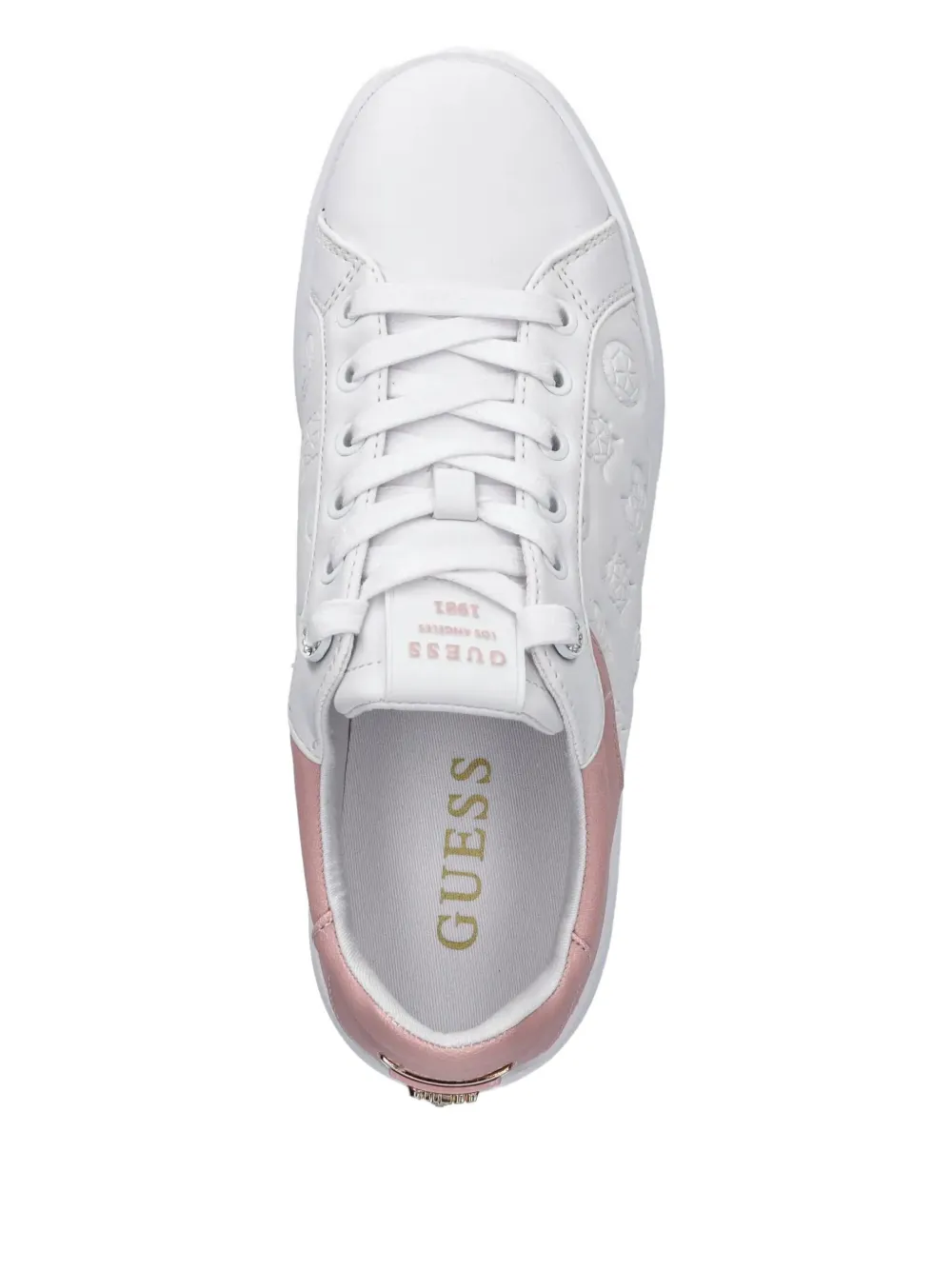 GUESS USA Sneakers met logo-reliëf Wit