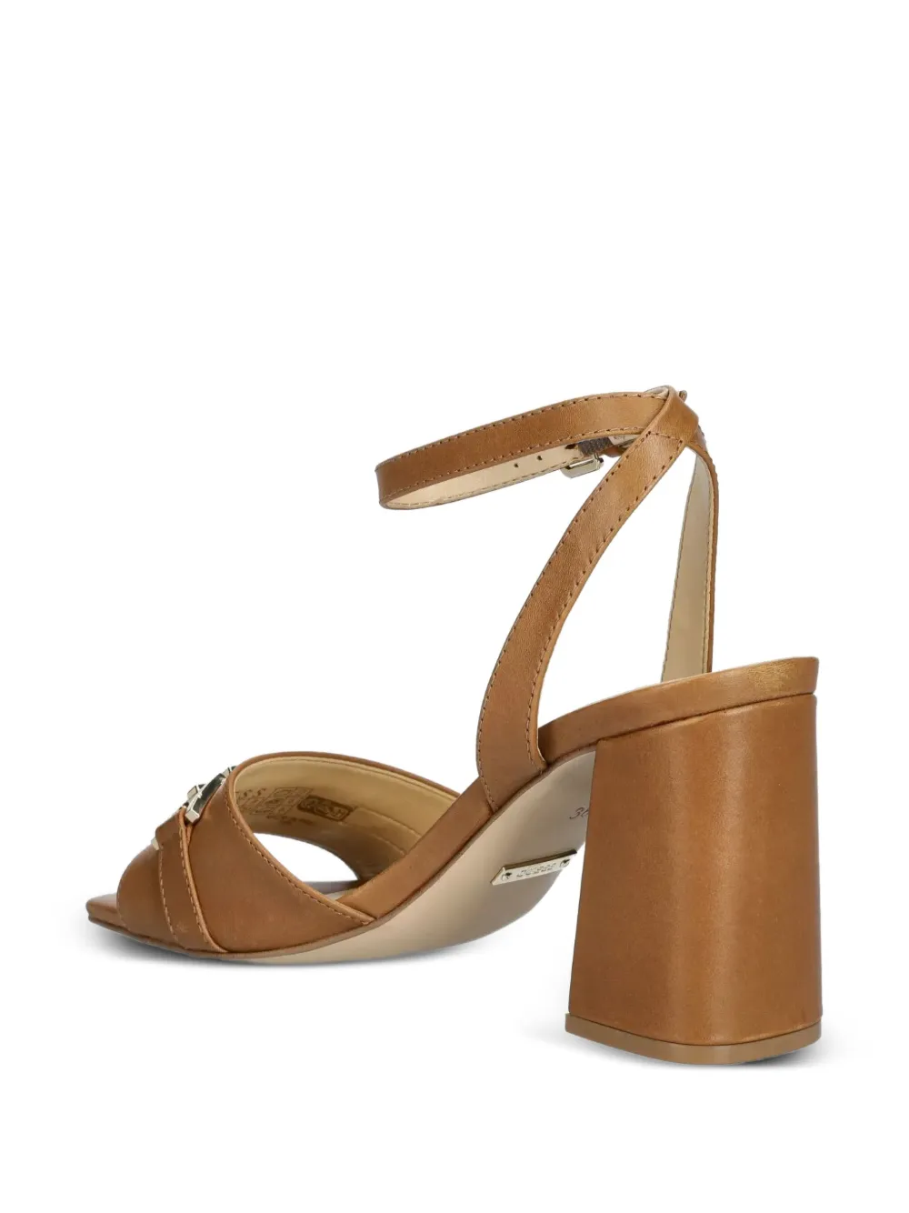 GUESS USA 85mm Grato block-heel ankle-strap sandals Brown